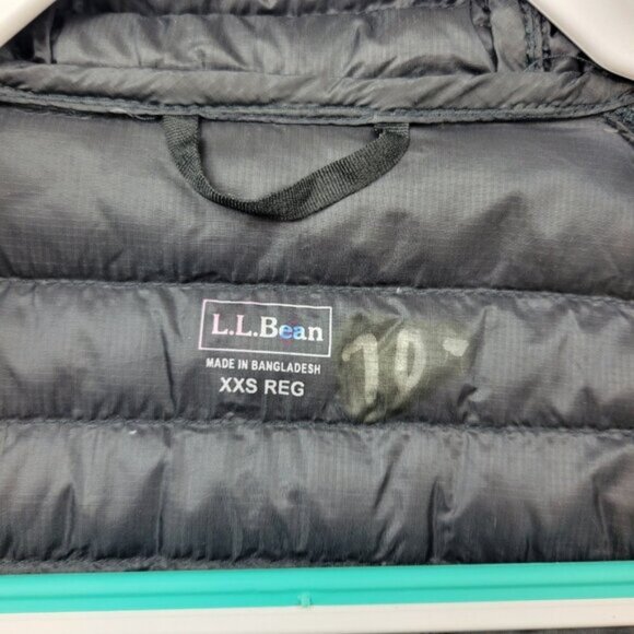 LL Bean Ultralight 850 Puffer Jacket Womens XXS Downtek Pertex Quantum Hooded - Picture 11 of 15